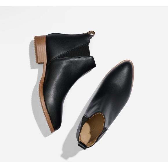 Nisolo Everyday Chelsea Boot Black Leather Womens 6.5 Medium New In Box - Picture 5 of 13